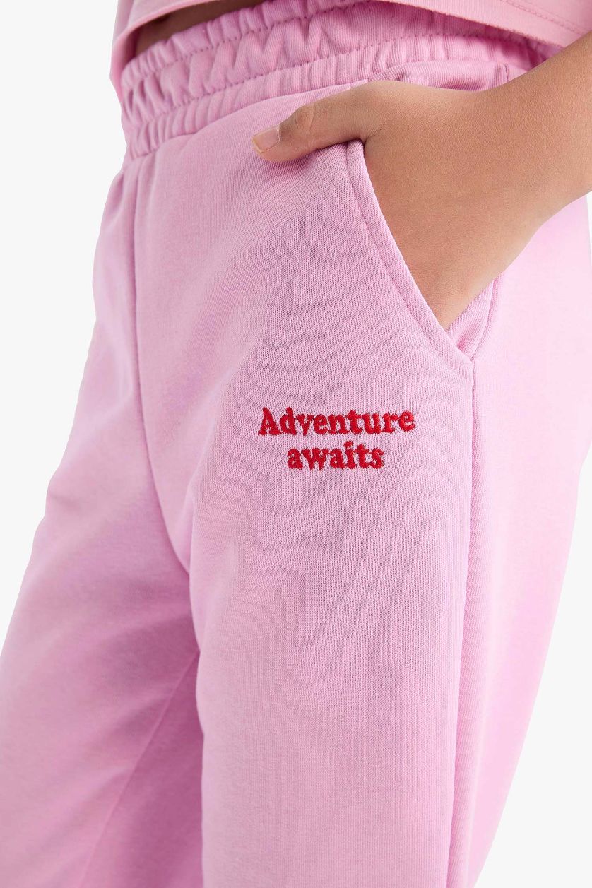 FILLES Rose Pantalon Jogging imprimé pour fille