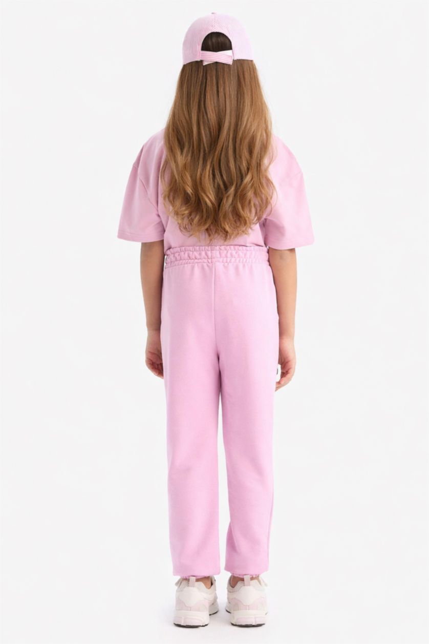 FILLES Rose Pantalon Jogging imprimé pour fille