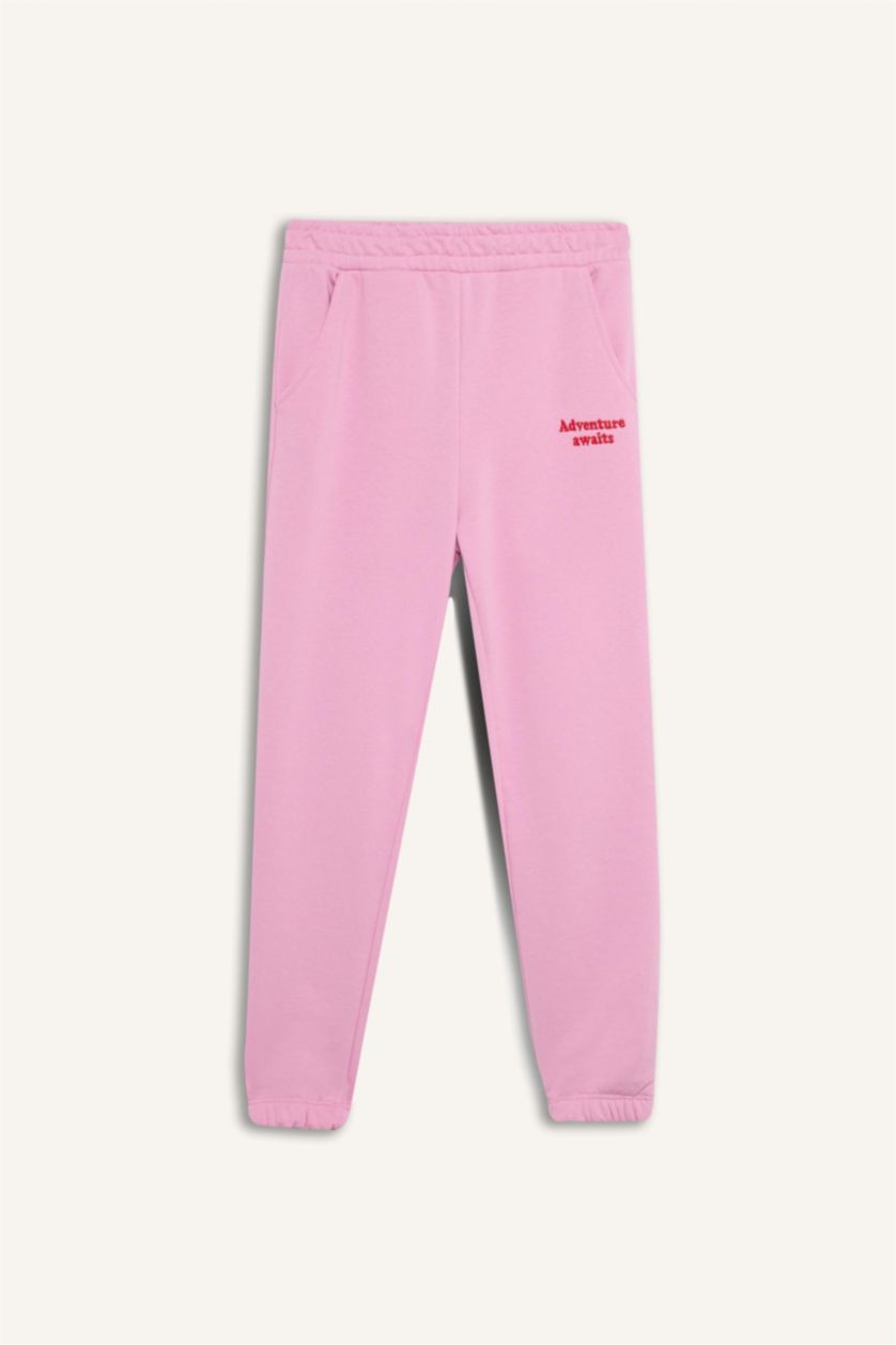 FILLES Rose Pantalon Jogging imprimé pour fille