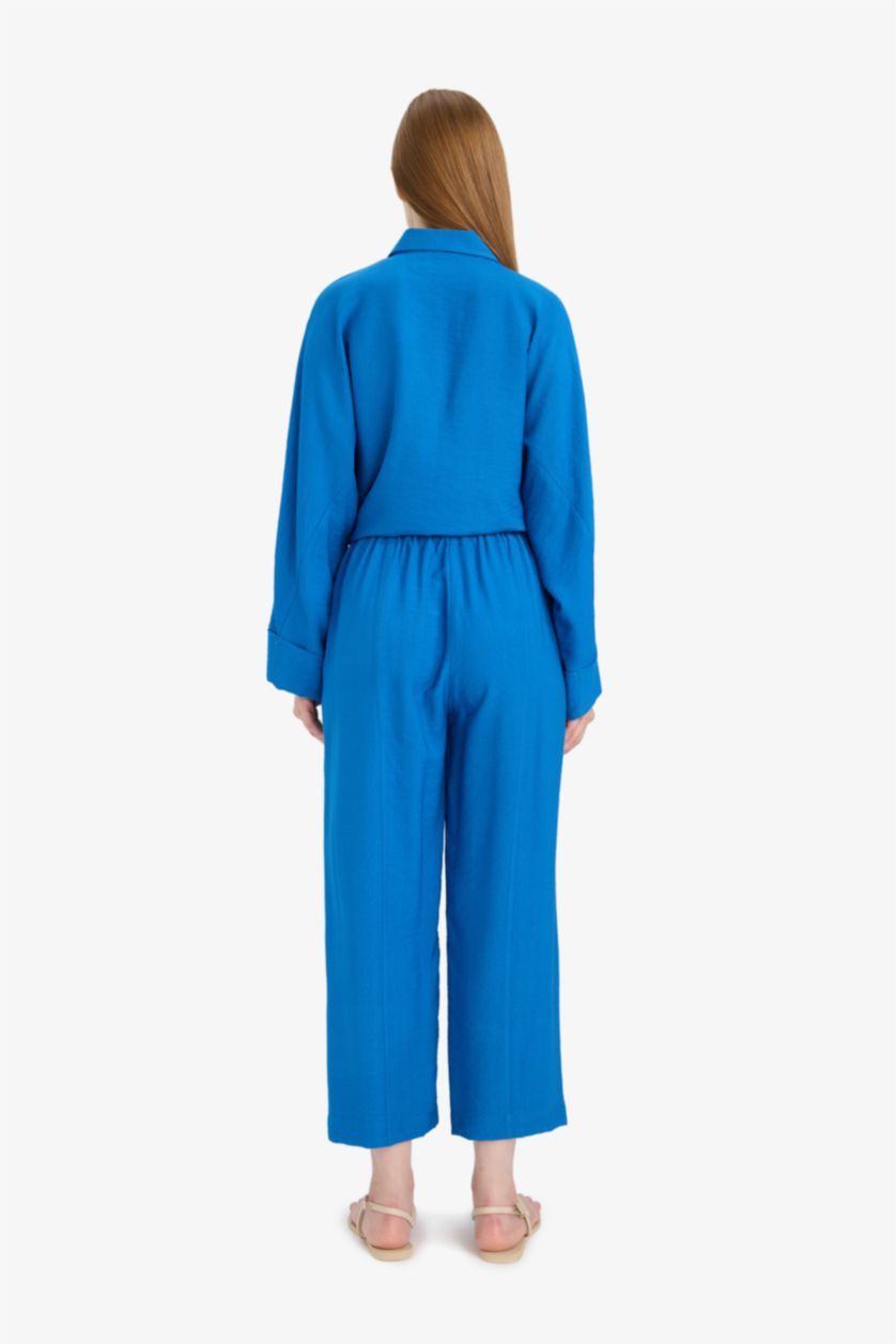 WOMAN Royal Harem Linen Blend Wide Leg Trousers