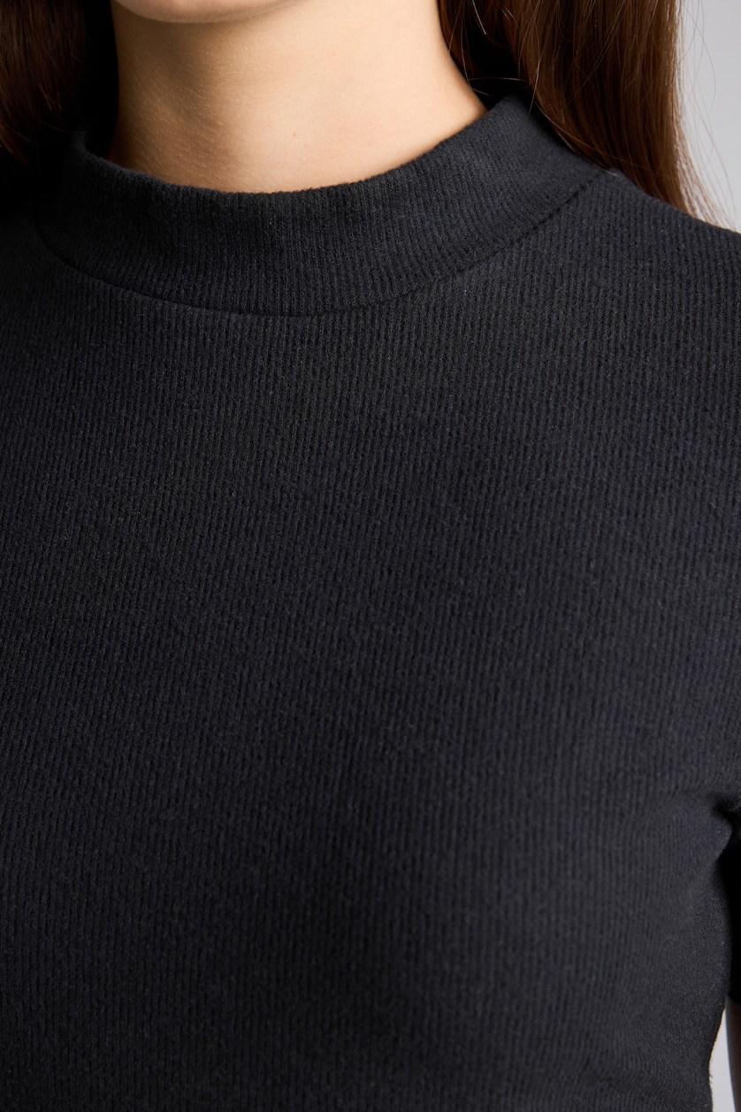 WOMAN Black Slim Fit Short Sleeve T-Shirt