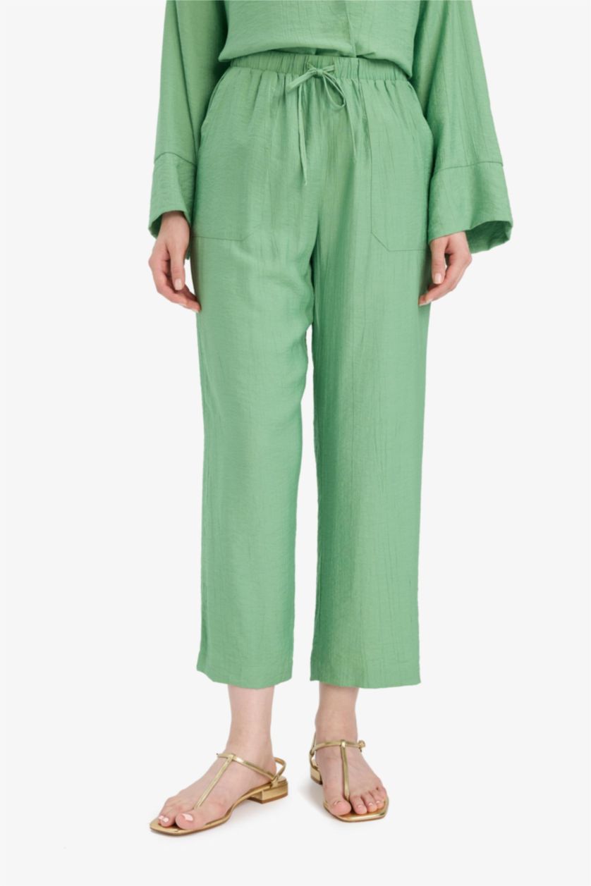 Woman Green Harem Printed Trousers