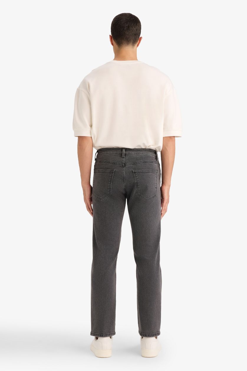 Erkek Antrasit Sergio Regular Fıt Jean Pantolon