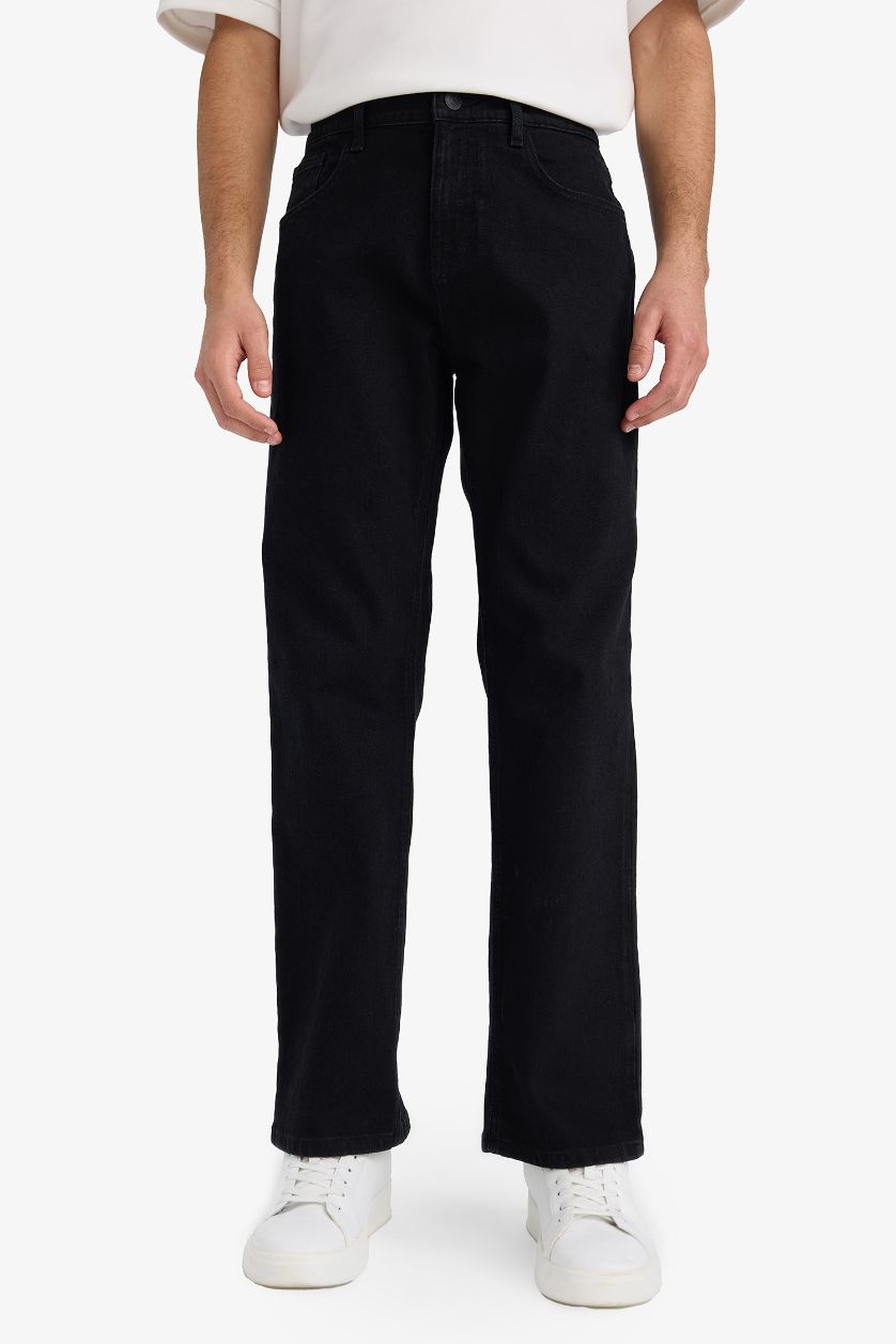 Erkek Siyah Diago Comfort Fit Jean Pantolon