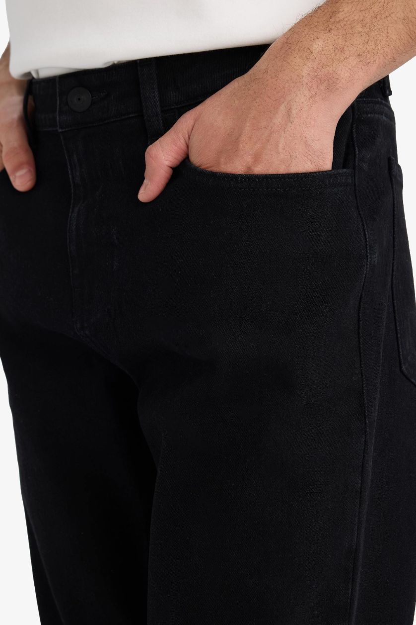 Erkek Siyah Diago Comfort Fit Jean Pantolon