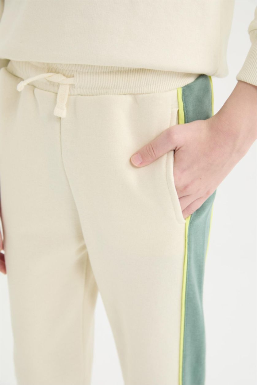 Erkek Çocuk - Genç Erkek Kum Erkek Çocuk 2'li Takım Sweatshirt Eşofman Altı