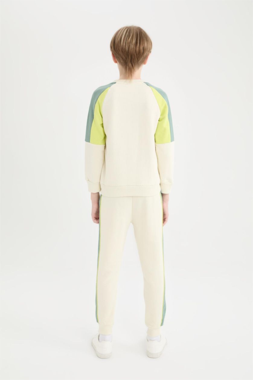 Erkek Çocuk - Genç Erkek Kum Erkek Çocuk 2'li Takım Sweatshirt Eşofman Altı