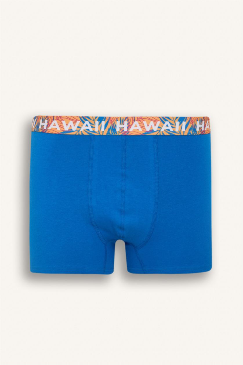 Erkek Lacivert Regular Fit 3'lü Boxer