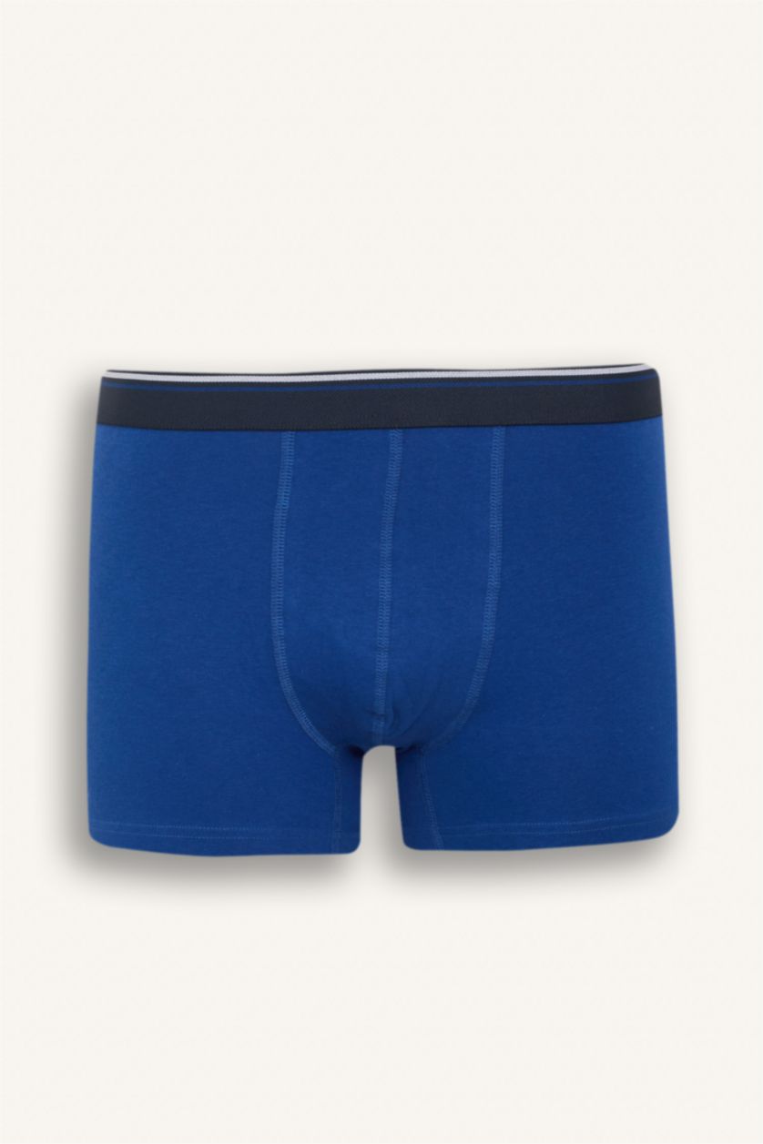 Erkek Lacivert Regular Fit Baskılı 3'lü Boxer