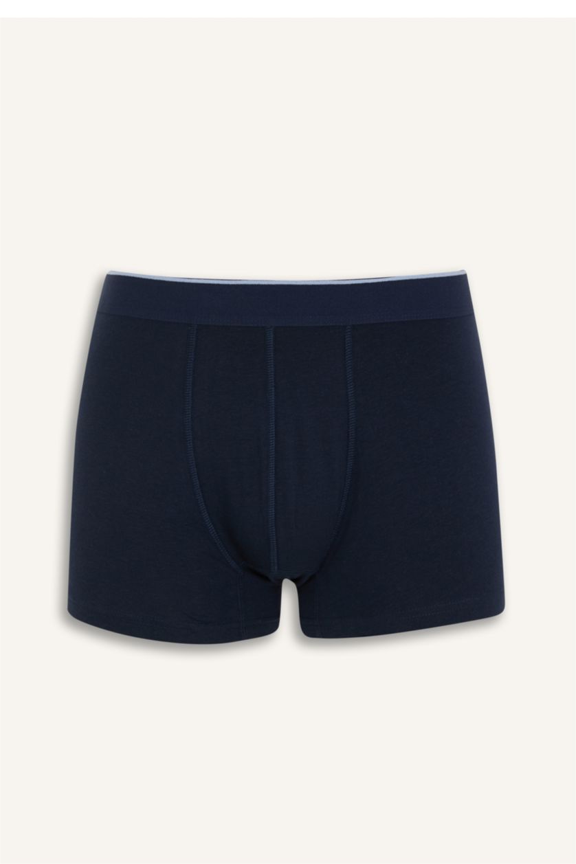 Erkek Antrasit Regular Fit Kareli 3'lü Boxer