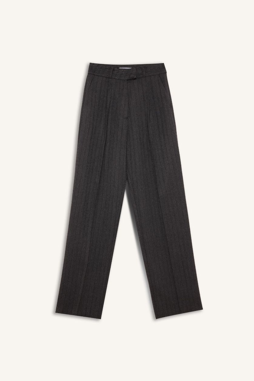 نساء أنثرا سروال قصة مستقيمة عادي