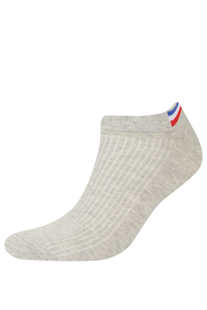 Erkek Karma Erkek 3'lü Pamuklu Patik Çorap