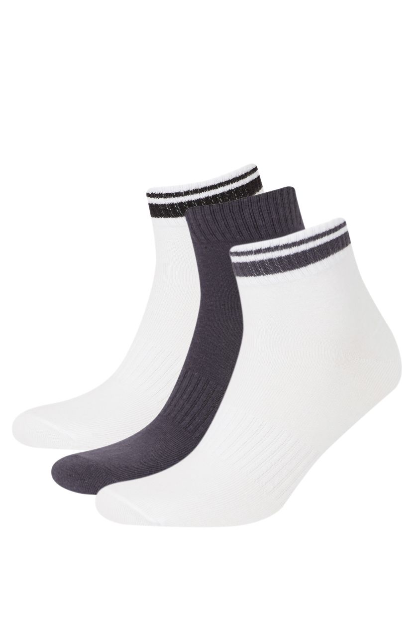 HOMME Karma Lot de 3 paires de chaussettes courtes en coton pour homme