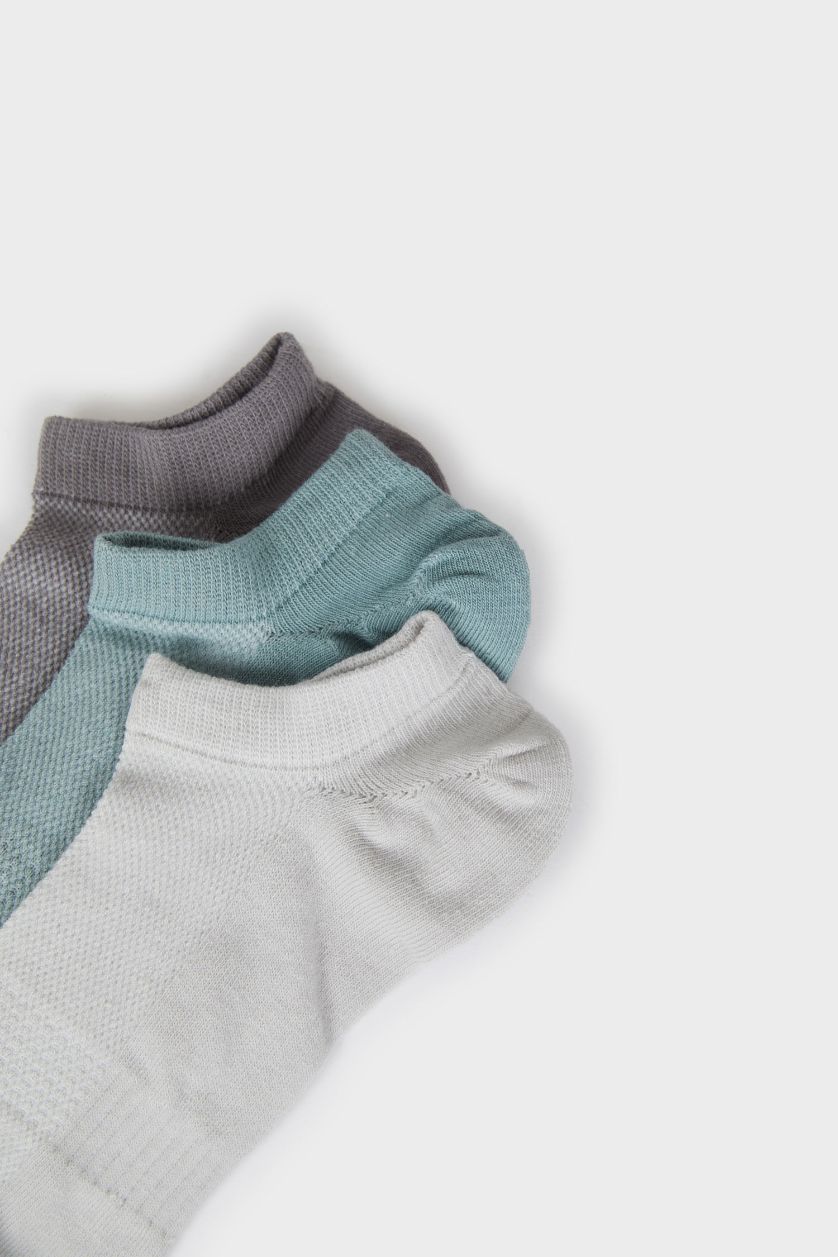 Erkek Karma Erkek 3'lü Pamuklu Sneaker Çorap