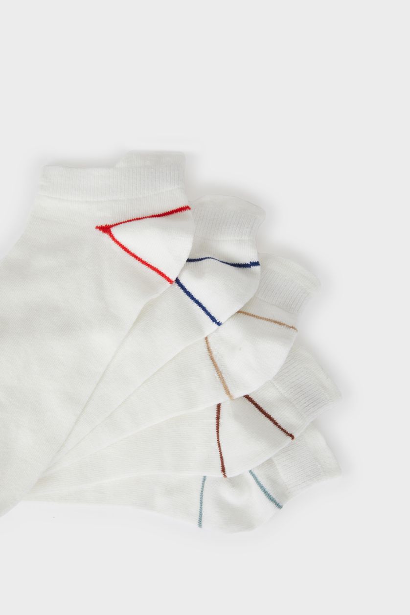 HOMME Blanc Lot de 5 paires de Chaussettes courtes en coton pour homme