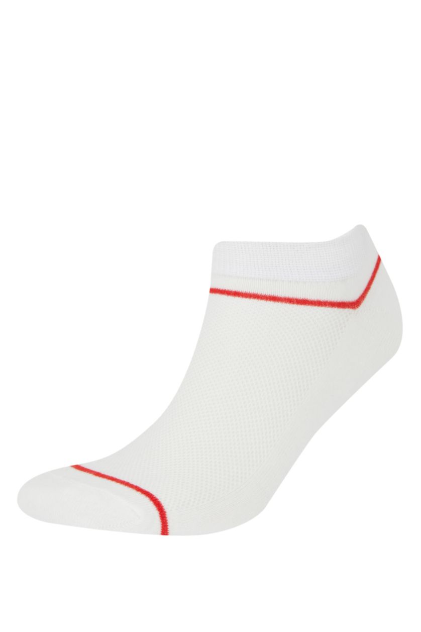 رجال أبيض (000) جوارب قصيرة قطن ولادي - 5 قطع