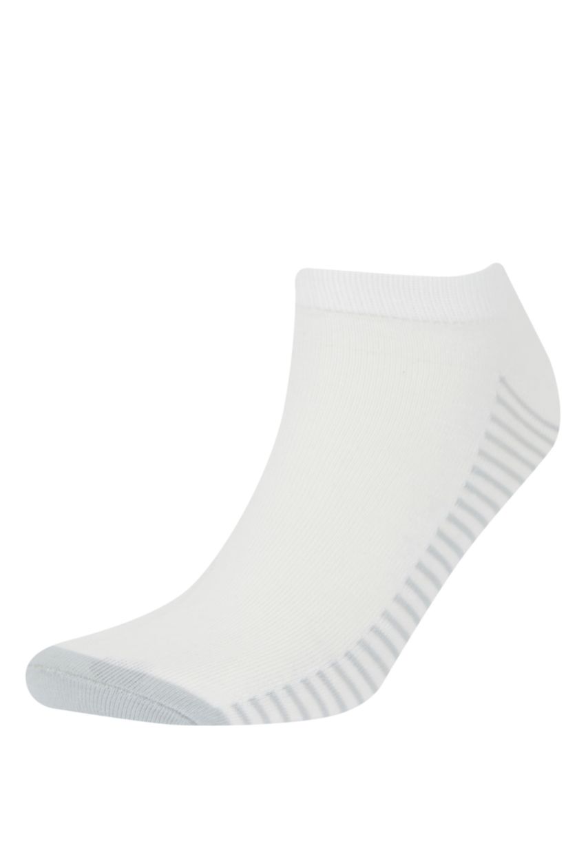 Erkek Beyaz Erkek 5'li Pamuklu Patik Çorap