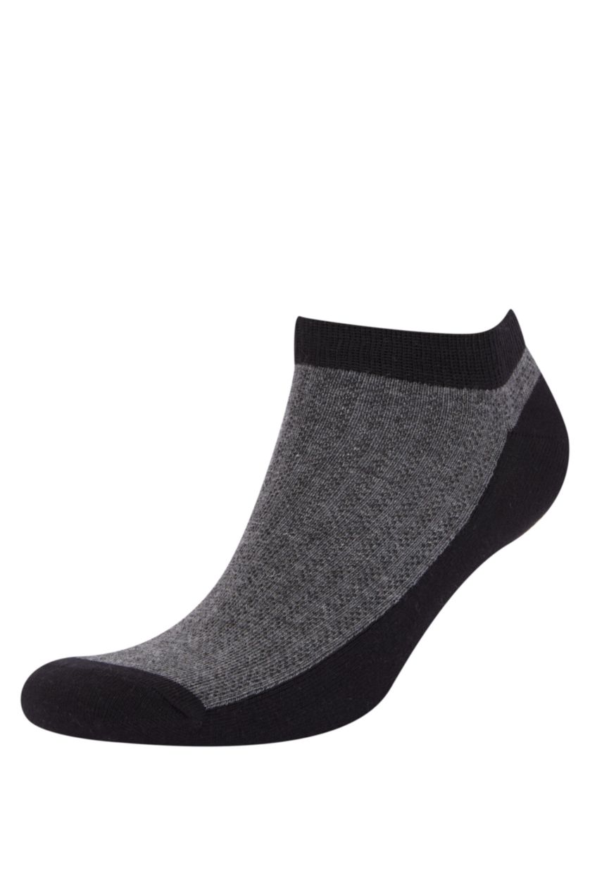 HOMME Noir Lot de 5 paires de chaussettes courtes en coton pour homme
