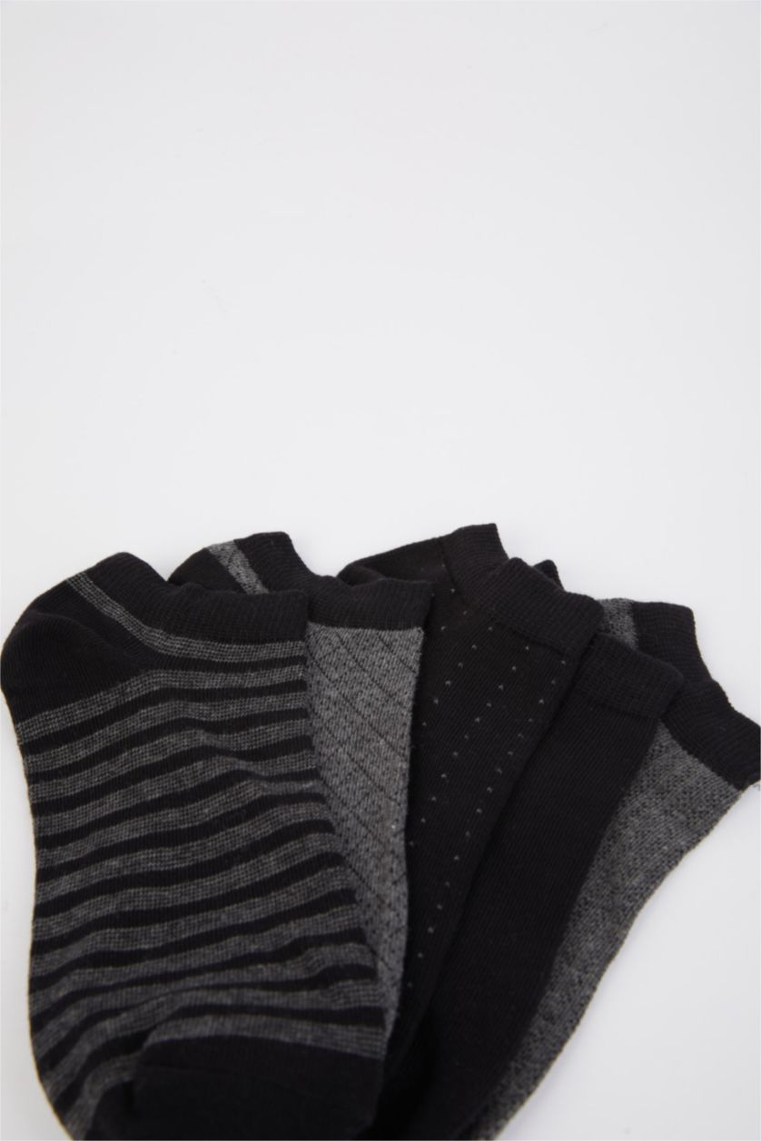 HOMME Noir Lot de 5 paires de chaussettes courtes en coton pour homme