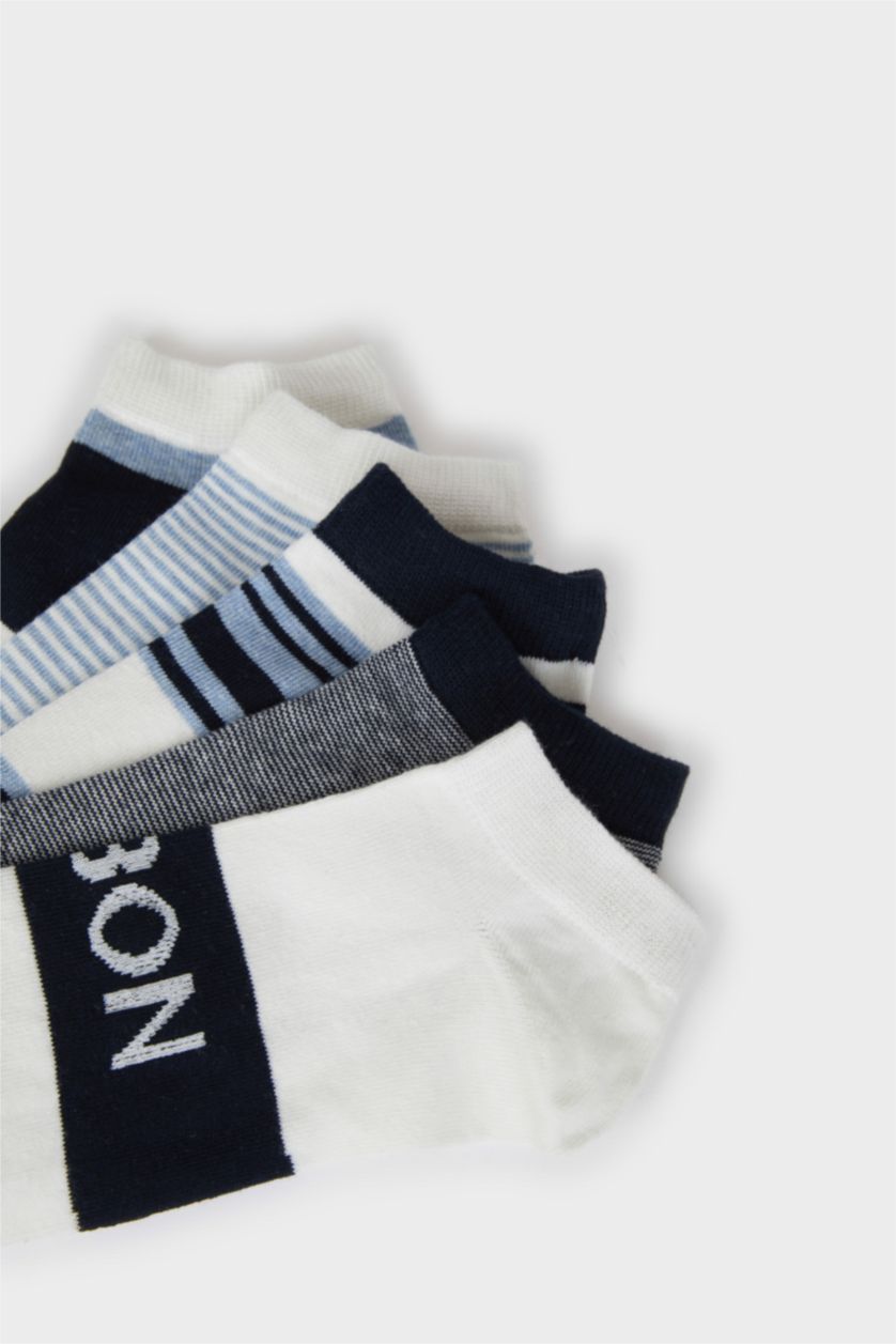 Erkek Karma Erkek 5'li Pamuklu Patik Çorap