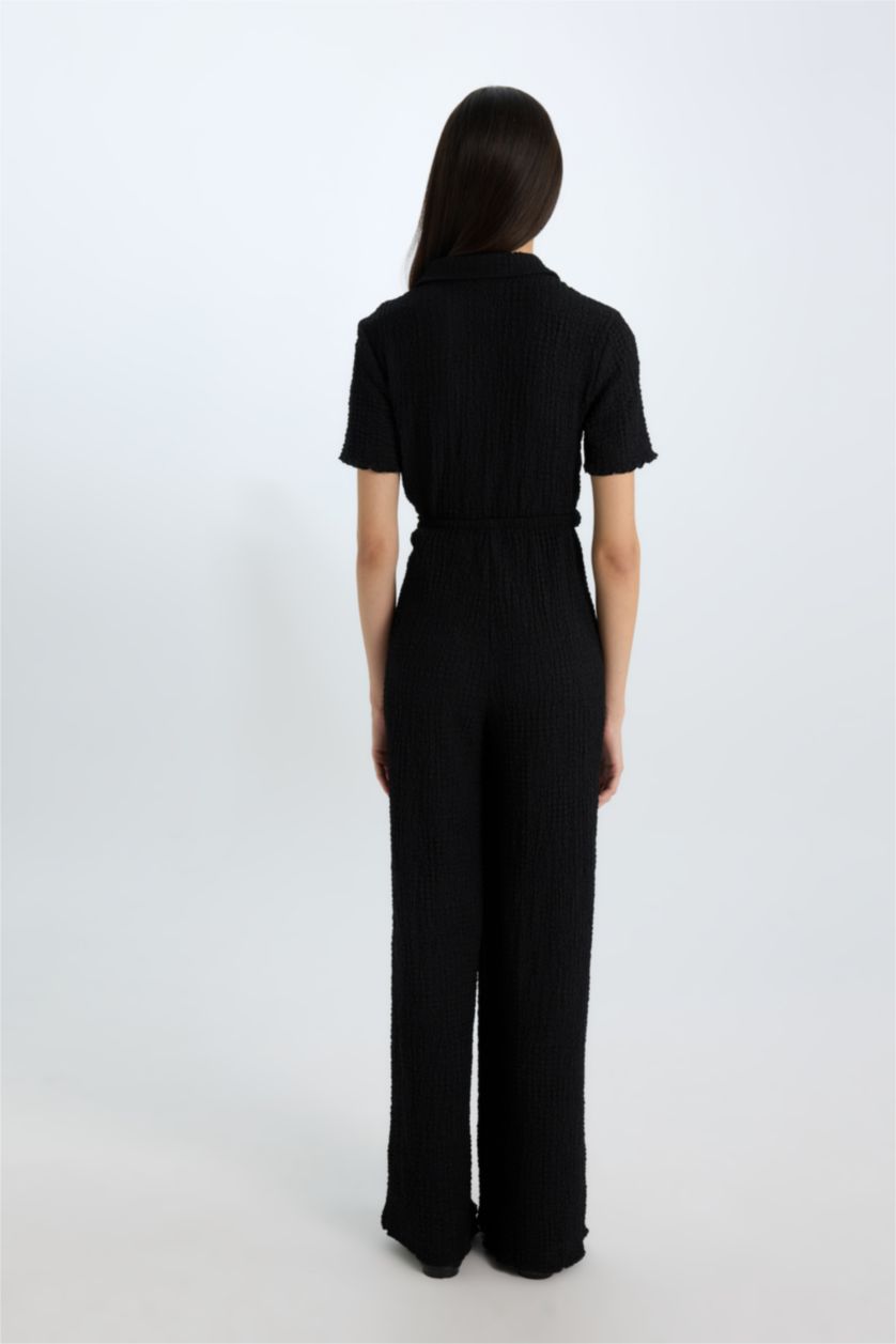 Әйелдерге қара кең аяқ кресс матасы Шалбар