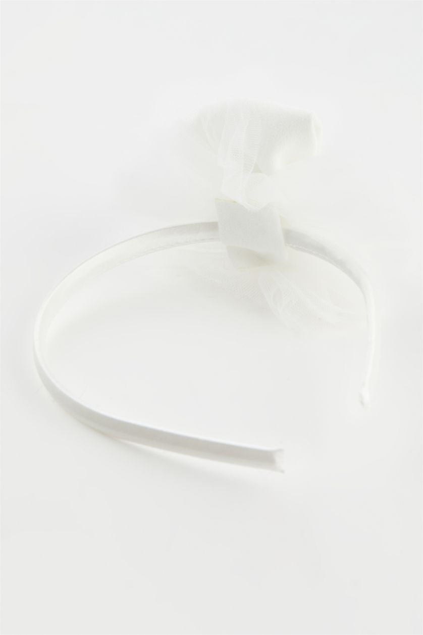 Kadın Beyaz Kadın Beyaz Kurdeleli Taç
