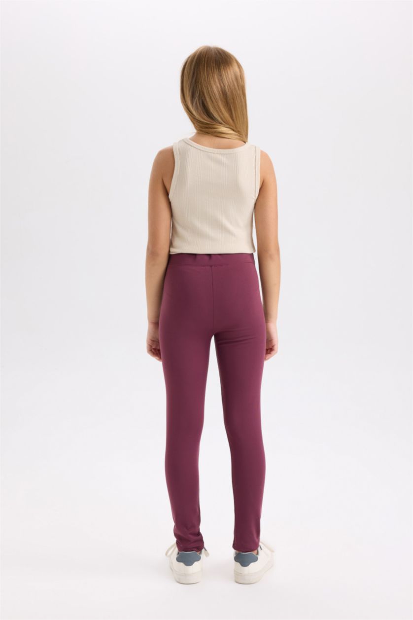 GIRLS & TEENS Purple Girl Basic Leggings