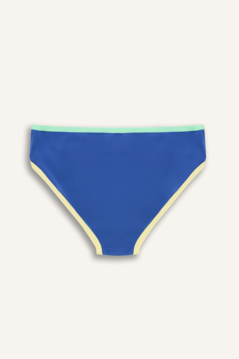 Kız Çocuk - Genç Kız Açık Sarı Baskılı Bikini Takımı Kız Çocuk