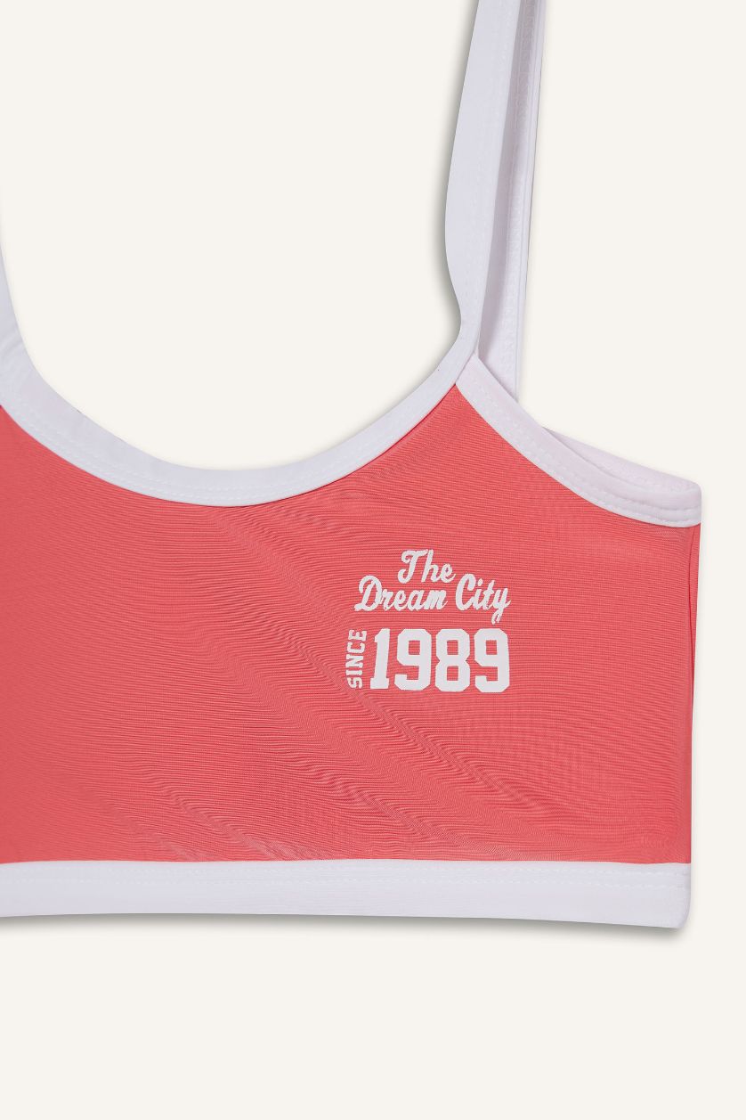 Kız Çocuk - Genç Kız Mercan Baskılı Bikini Takımı Kız Çocuk