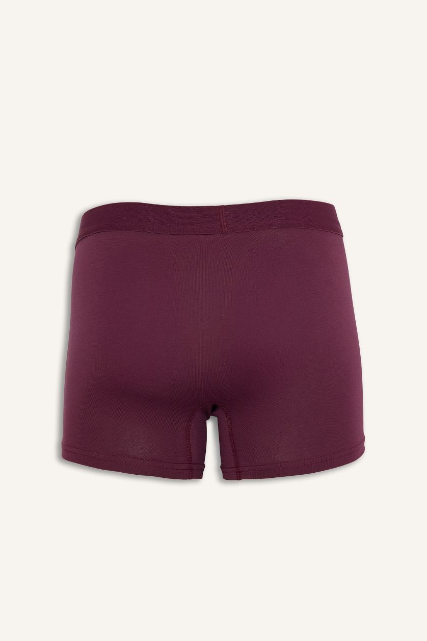 Erkek Mor Regular Fıt 3'lü Boxer