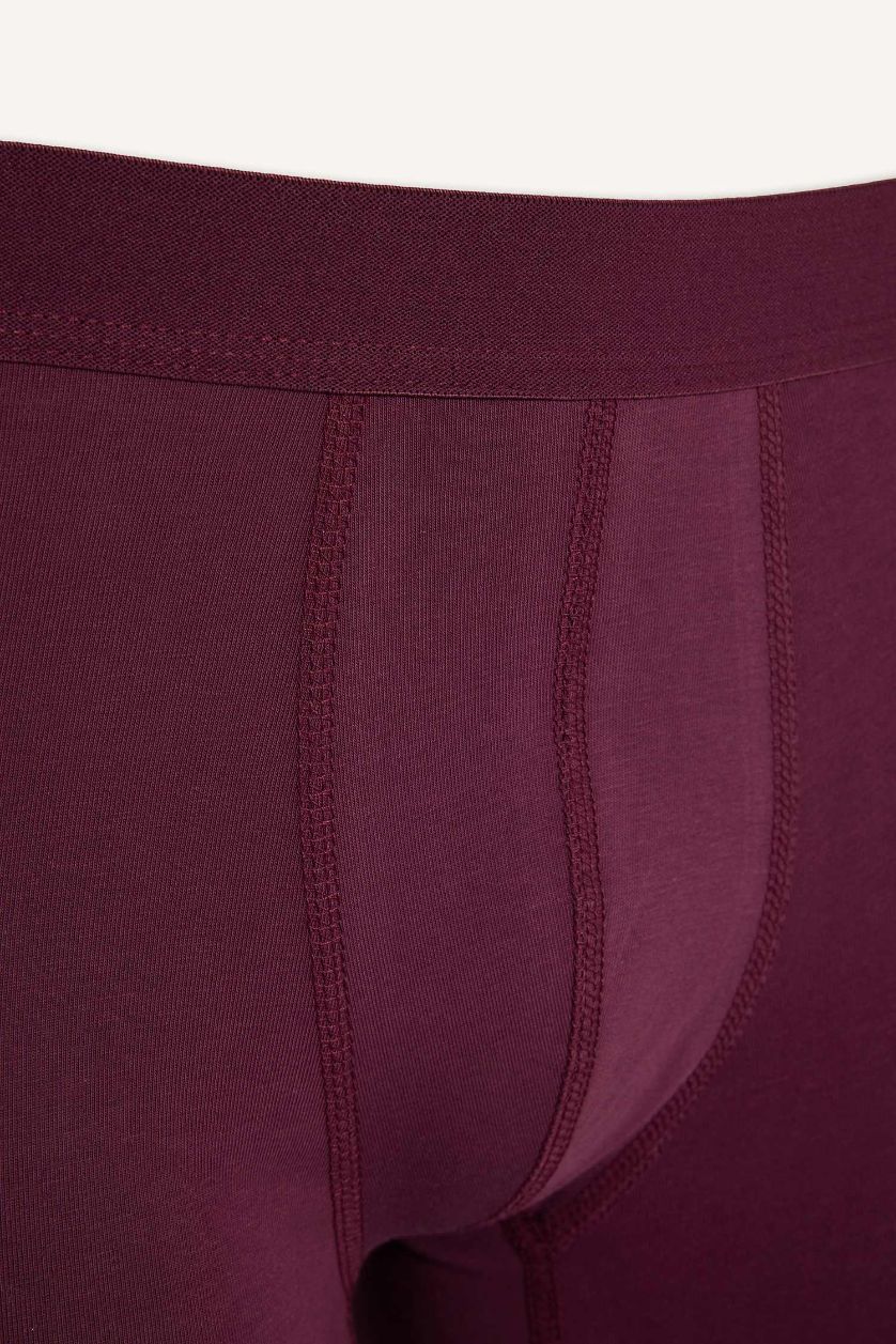 Erkek Mor Regular Fıt 3'lü Boxer