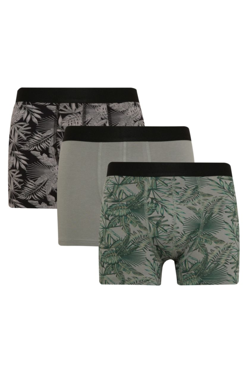 Erkek Siyah Regular Fıt 3'lü Boxer