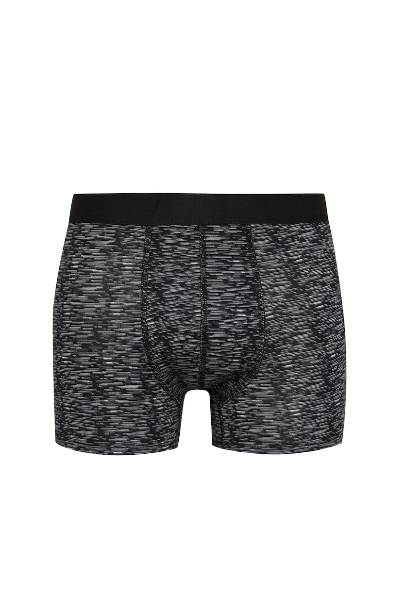 Erkek Siyah Regular Fıt 3'lü Boxer