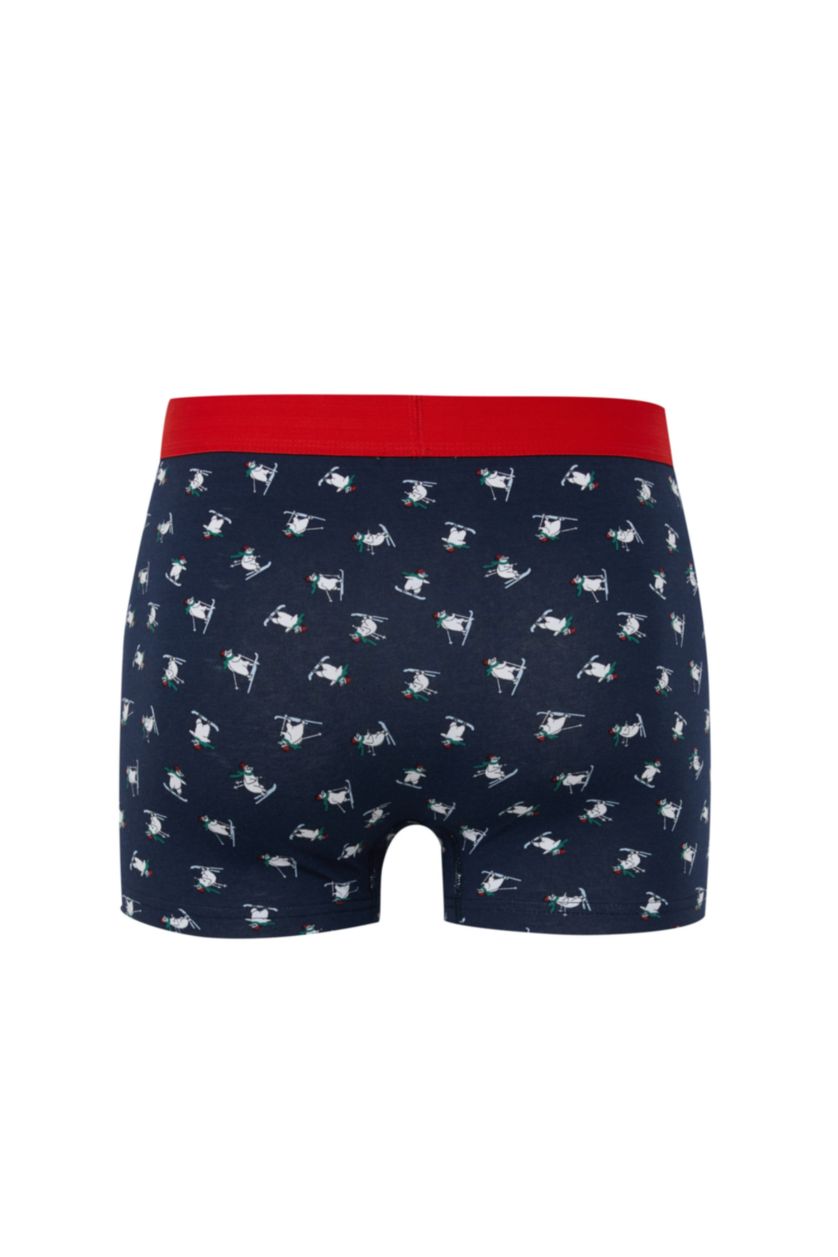 Man NAVY Man Christmas Themed Boxer