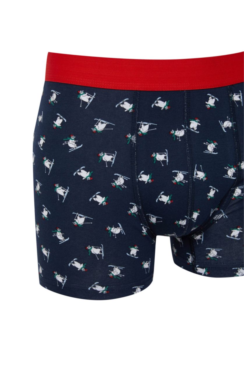 Man NAVY Man Christmas Themed Boxer