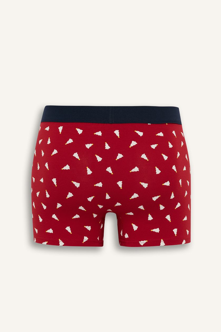 Erkek Koyu Yeşil Regular Fıt 3'lü Boxer