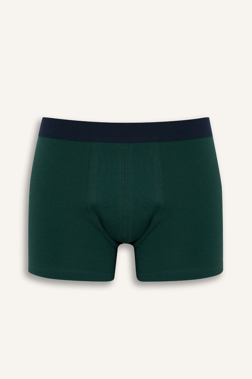 Erkek Koyu Yeşil Regular Fıt 3'lü Boxer