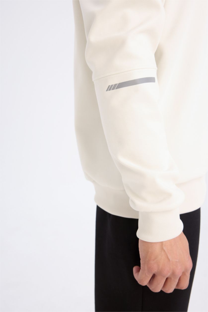 Erkek Taş Standart Fıt Sweatshirt