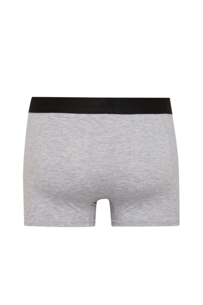 Erkek Gri Melanj Regular Fit 3'lü Boxer