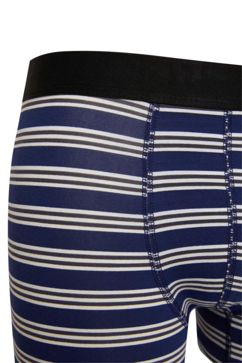 Erkek Gri Melanj Regular Fit 3'lü Boxer