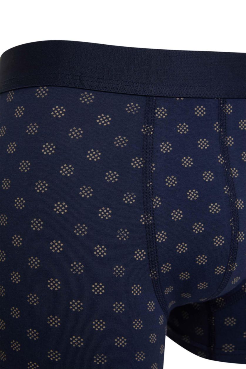 Erkek Lacivert Regular Fit 3'lü Boxer