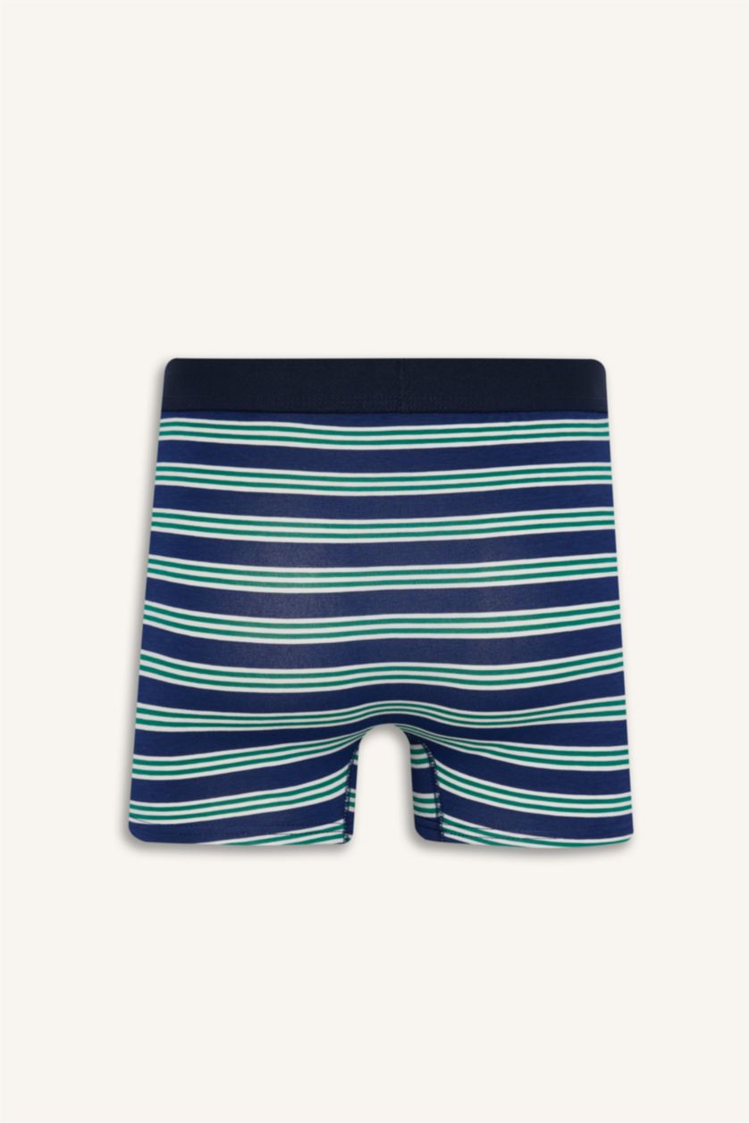 Men NAVY Regular Fit Striped 3 Piece Boxers