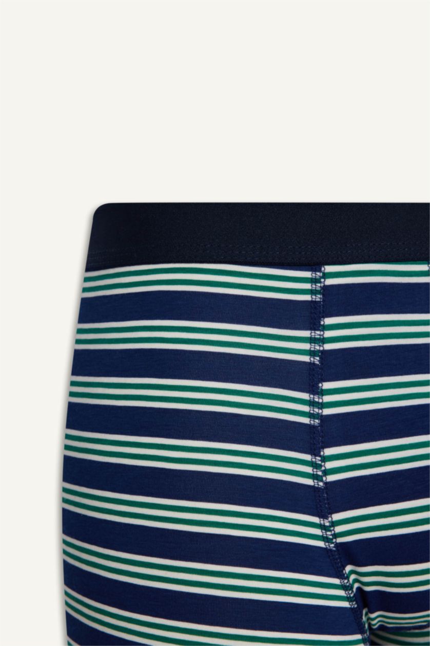 Men NAVY Regular Fit Striped 3 Piece Boxers