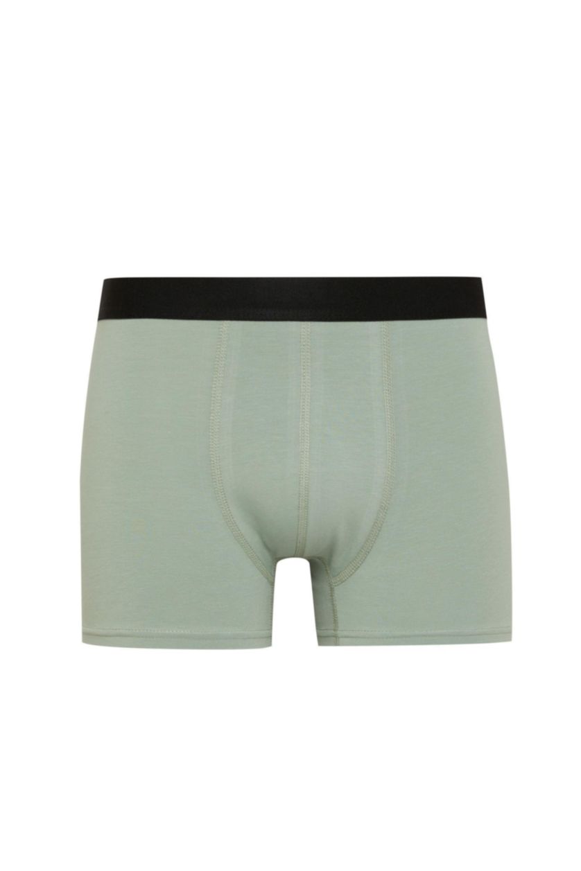 Erkek Mat Yeşil Regular Fıt 3'lü Boxer