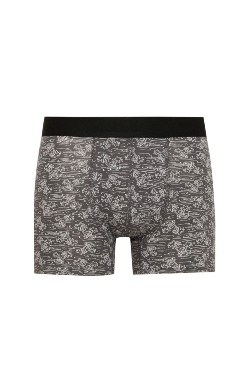 Erkek Mat Yeşil Regular Fıt 3'lü Boxer
