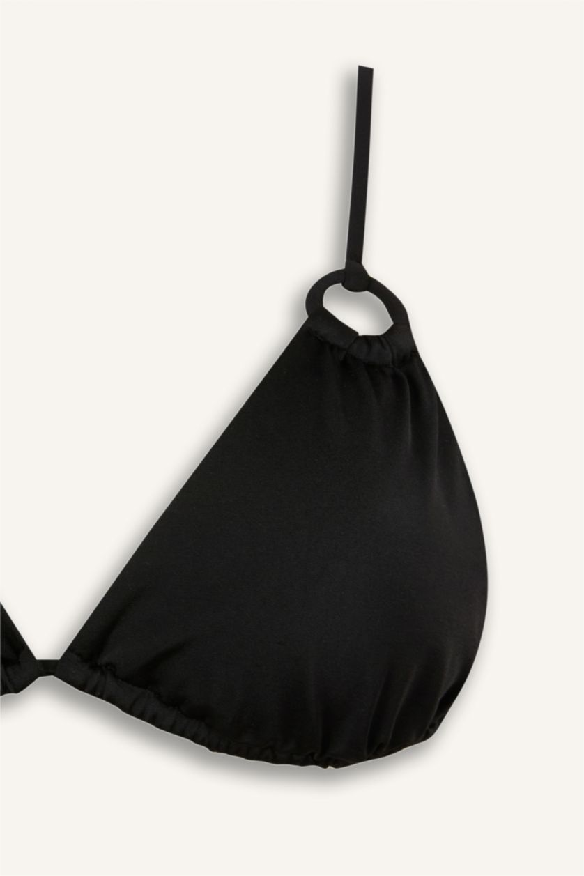 Kadın Siyah Regular Fıt Bikini Üstü