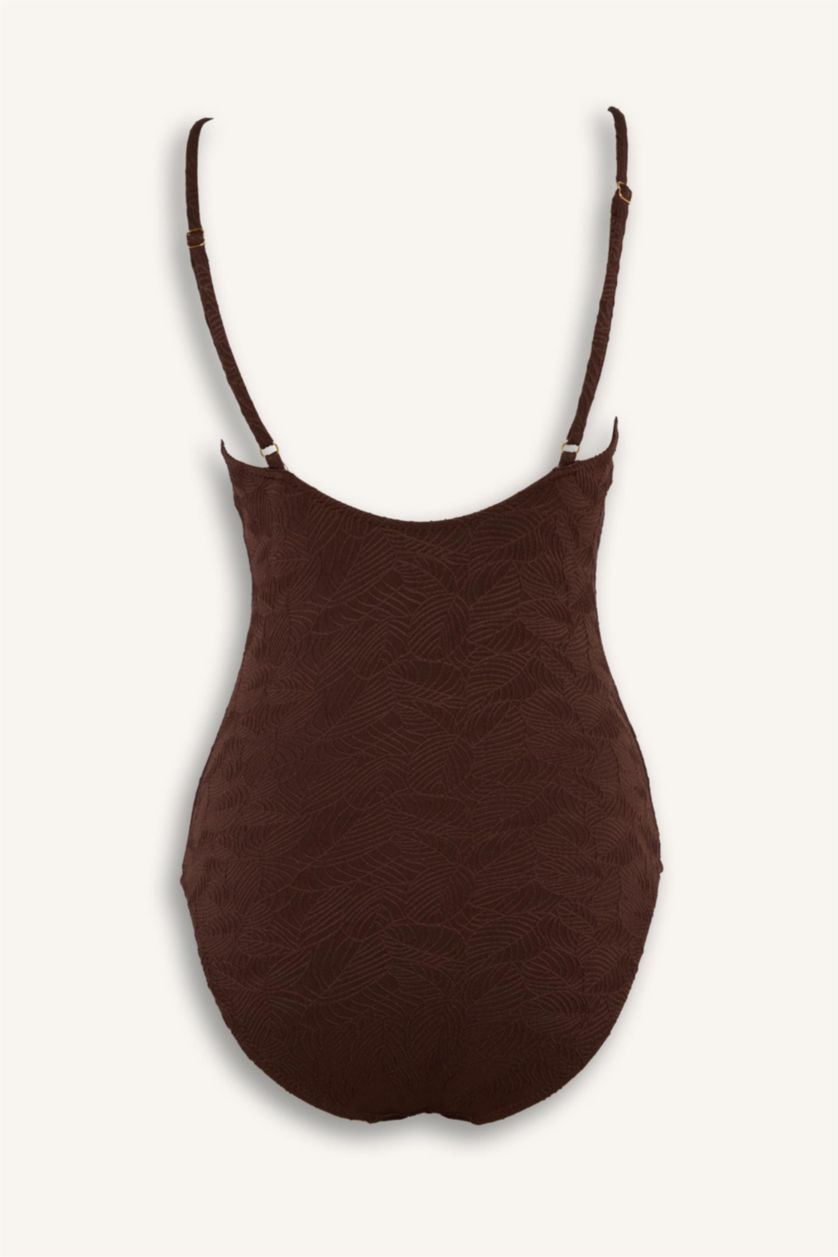 Women Brown Regular Fit Swimsuit