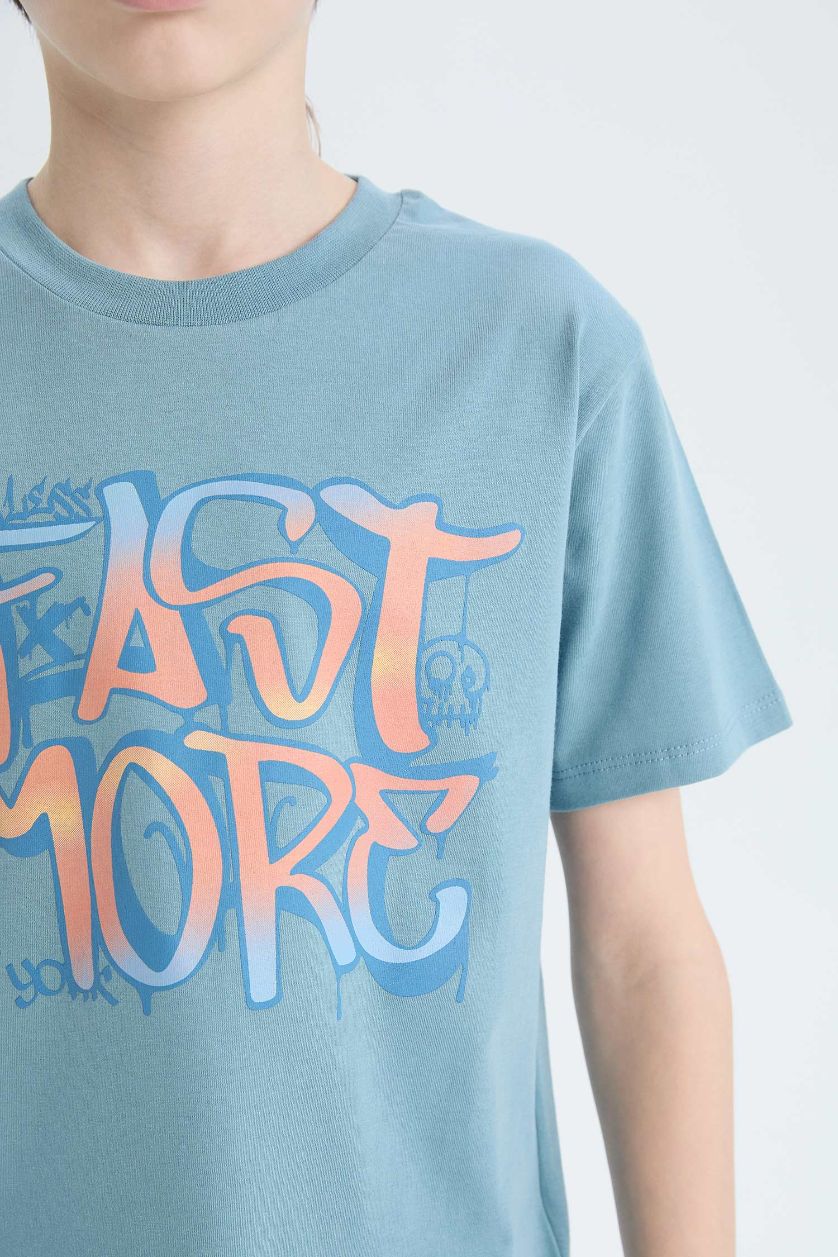 Boys & Teens Blue Boy Regular Fit 2 Piece Pajama Set