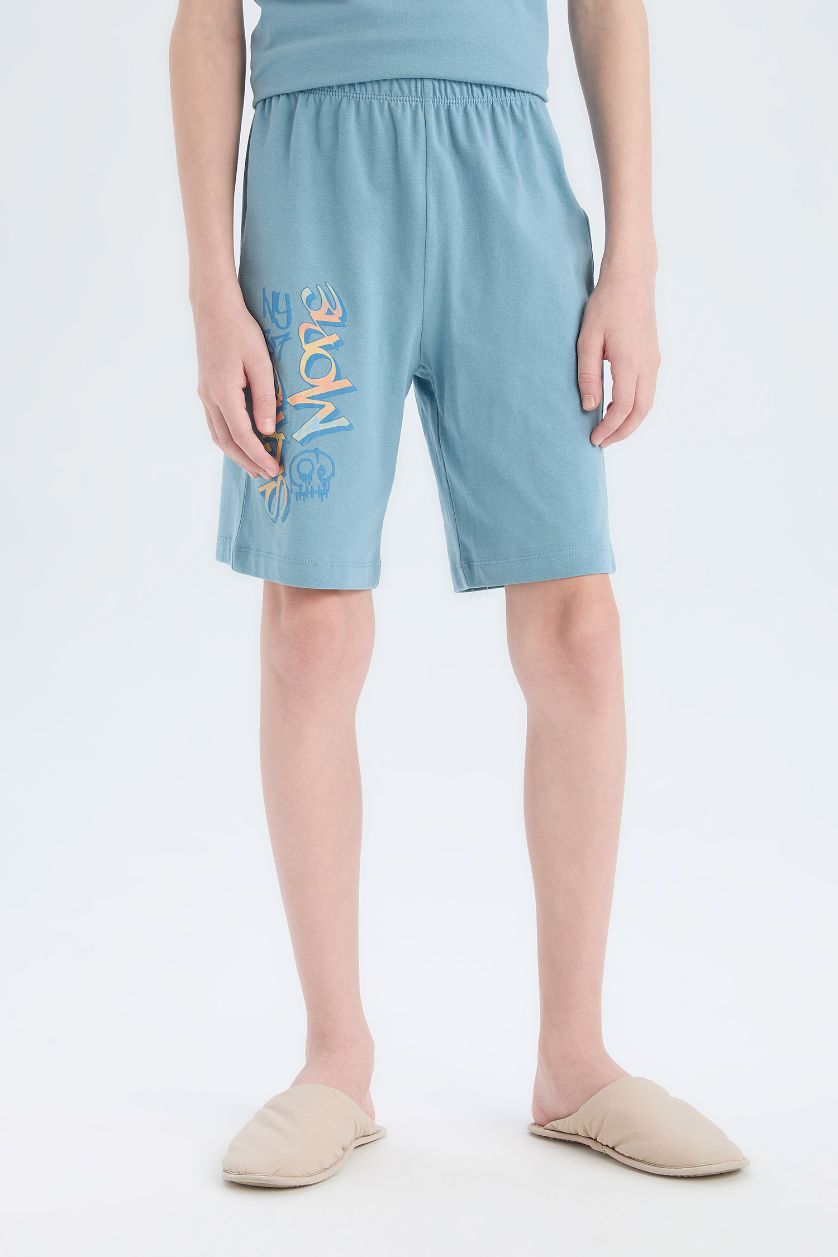 Boys & Teens Blue Boy Regular Fit 2 Piece Pajama Set