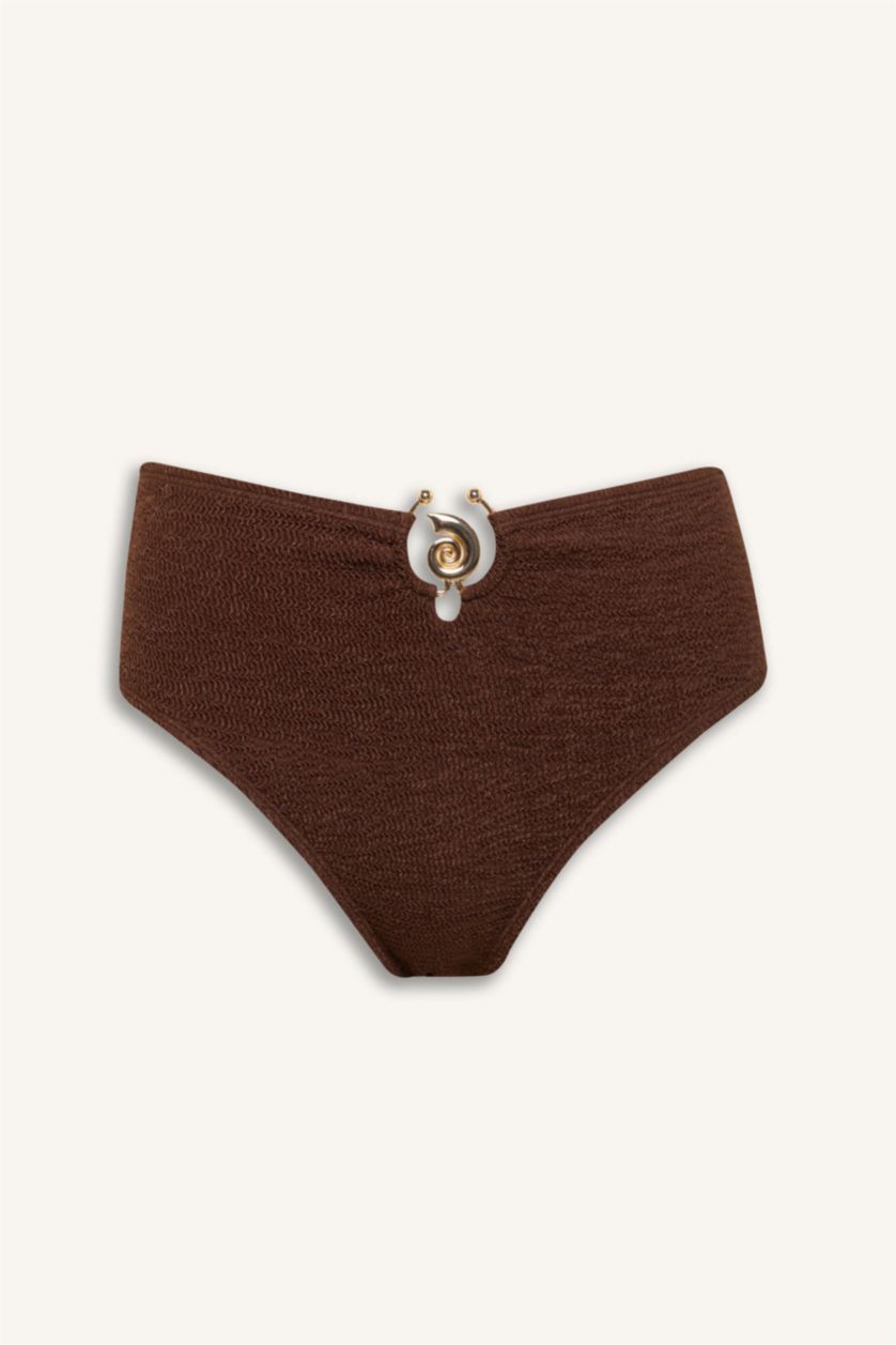 FEMME Marron Bas de bikini froissé Coupe régulière de Fall in Love